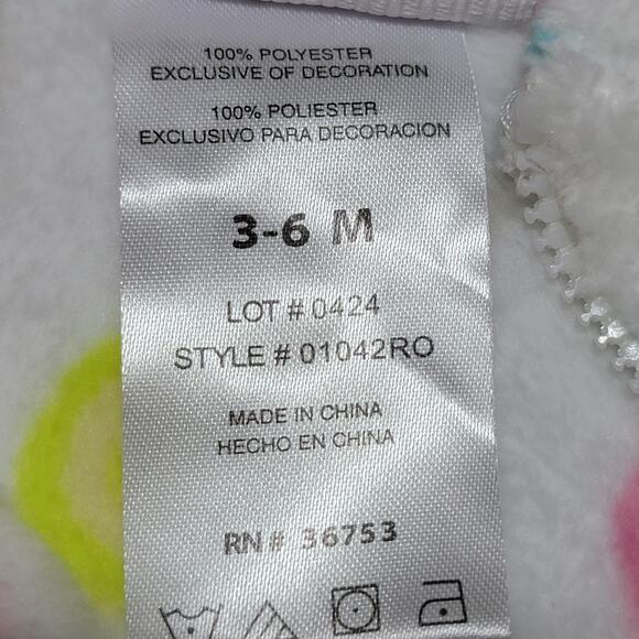 Little Joy Infant Heavy Thermal White Jumper w/ Lollipops - Size 3-6M NWT - Picture 5 of 7